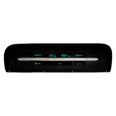 For Ford F-100 67-72 Intellitronix Direct Fit LED Digital Gauge Cluster, Teal