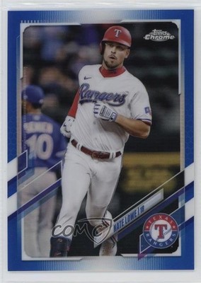 2021 Topps Chrome Update Target Blue Refractor 101/199 Nathaniel Lowe Nate 13l0