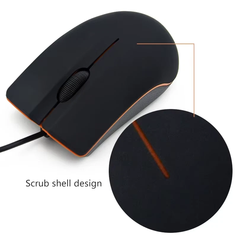 Mini USB 3D Wired Mouse Optical 1200 DPI Gaming Mice for Laptop Notebook PC Desk - Image 4 of 4