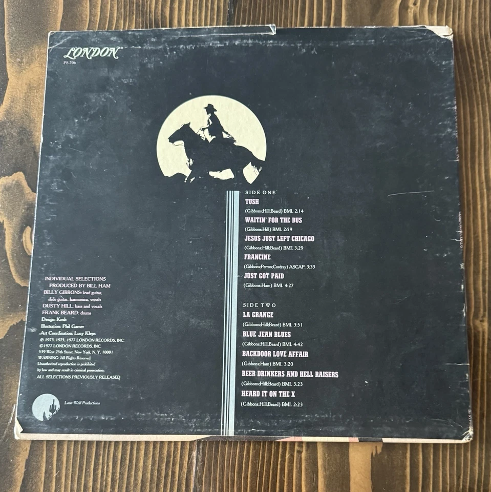 ZZ Top - The Best Of ZZ Top - Vinyl LP - Warner Bros. - BSK 3273 - Image 2 of 3