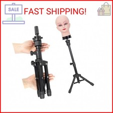 ZQIAN BEAUTY 25 Inch Wig Stand Tripod, Adjustable Mannequin Head Stand, Wig Head