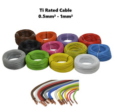 Tri Rated Cable 0.5mm² 0.75mm² 1mm² Auto Panel Wire Loom Car Van Single Core