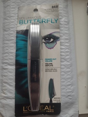 L'Oreal Voluminous Butterfly Mascara 867 Blackest Black New Sealed 