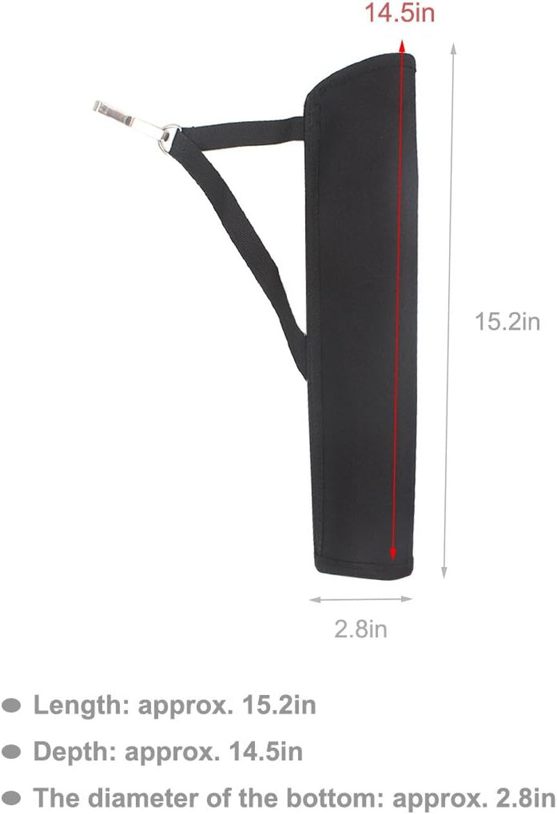 Archery Crossbow Bolts Arrow Tube Hip Quiver Waist Hanged Carry Bag for 18" 20"