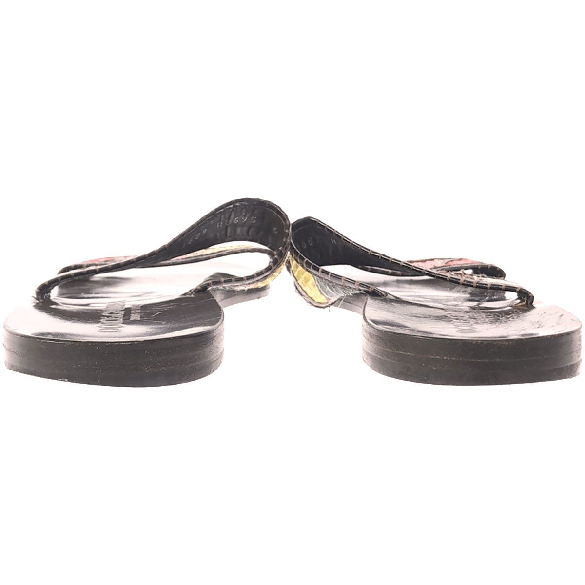 Dolce&Gabbana Men Python Patchwork Strap Sandals … - image 3