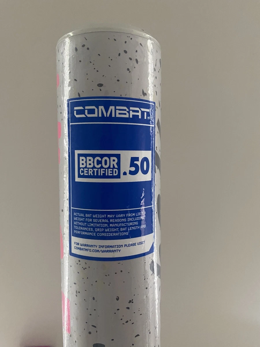Bate BBCOR Combat Spec H1 “Cookies & Cream” 33 pulgadas 30 oz (-3) 2 5/8 nuevo en envoltura