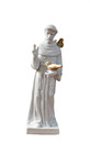 St Francis of Assisi Statue Saint Santo White Sculpture Figure Spain — photo 1