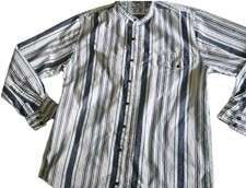 Vintage Roper Western Shirt Mens L Green Multicolor Button Up Striped 90s USA