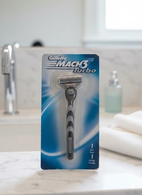 GILLETTE MACH3 TURBO RAZOR AND CARTRIDGE NOS 2001 SEALED