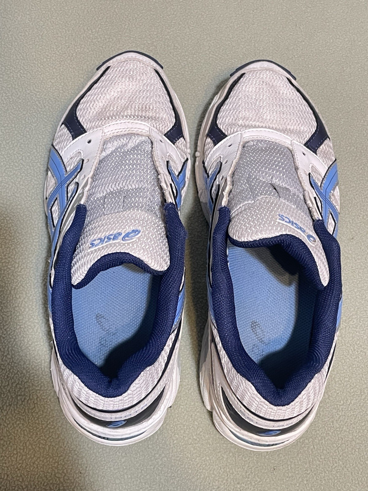 ASICS GEL 190 TR DUOMAX BLUE SILVER BLUE  AND WHITE SNEAKERS WOMEN’S SIZE 9.5 thumbnail 5