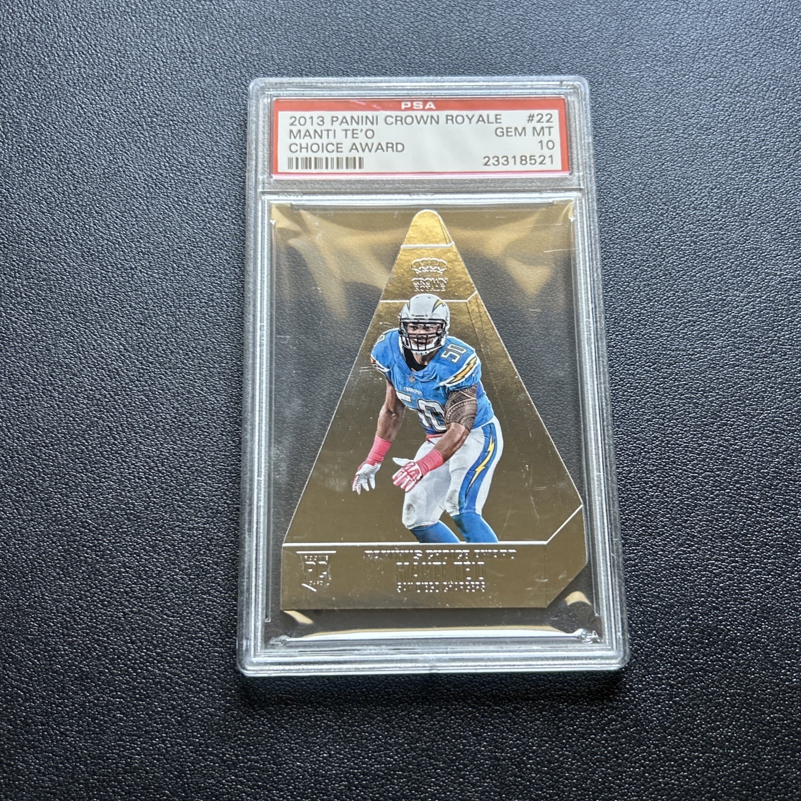 Manti Te'o Panini Crown Royale Choice Award #22 Base