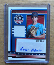 2023 Panini USA Stars Stripes Luke Oblen Jersey Auto