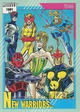 1991 Marvel Universe #154 New Warriors