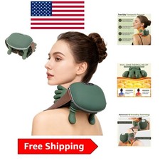 Portable Heated Neck Shoulder Massager - Deep Tissue Pain Relief Green