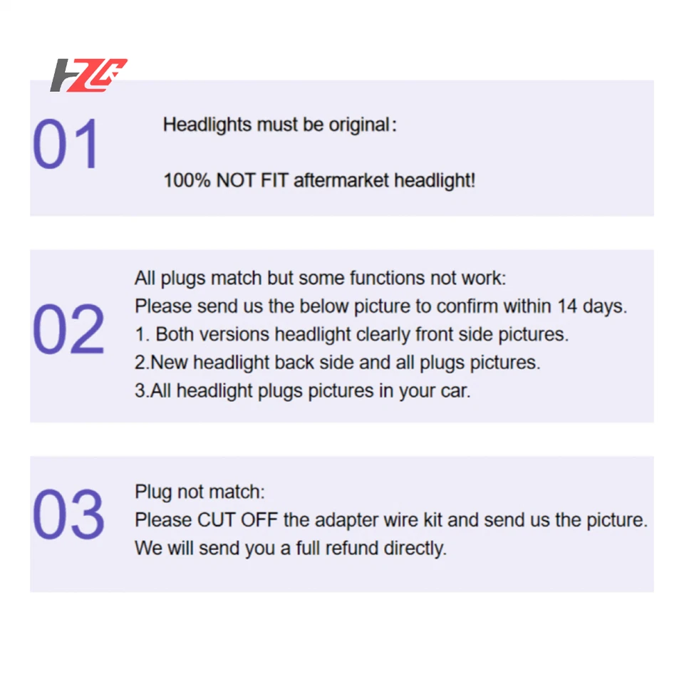 Headlight Halogen to LED Replacement Adapter Wire For 2016 2017 2018 TOYOTA RAV4 - Image 3 of 4