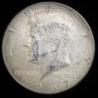 40% Silver 1967  Kennedy Half Dollar - F25J