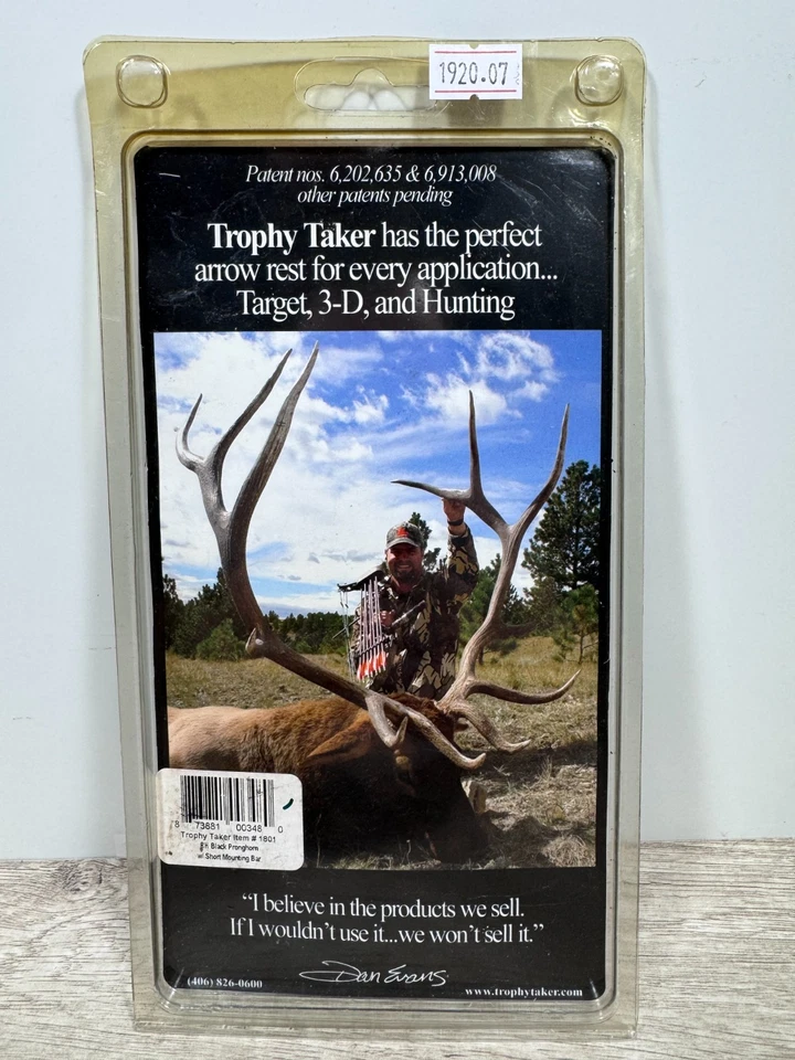 Trophy Taker Pronghorn Drop Away Arrow Rest Short Mount - RH & LH New Old Stock - Image 3 of 4