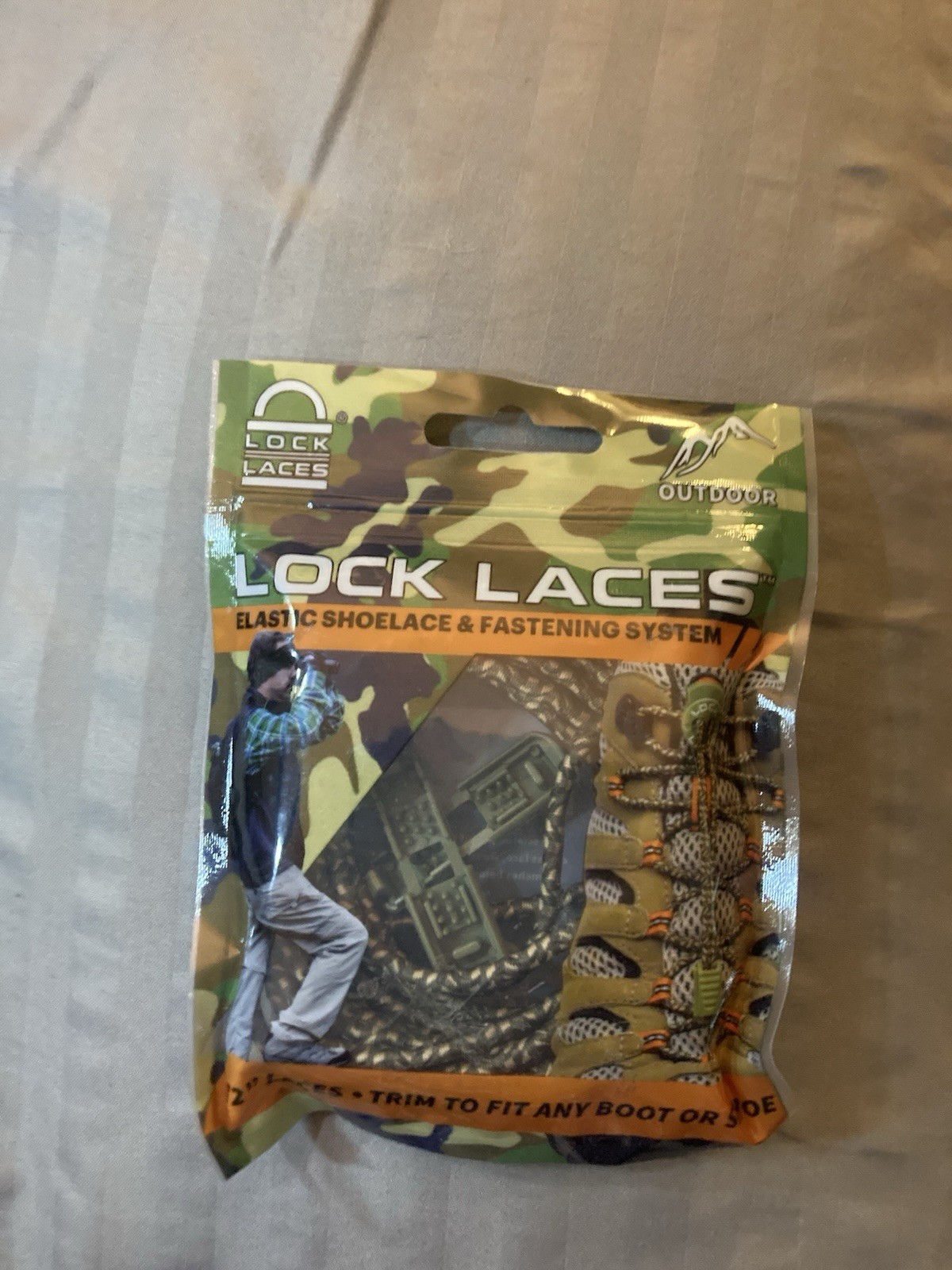 Lock Laces Cam72 Safety Boot Laces Camouflage 72" Pair Camo Outdoor