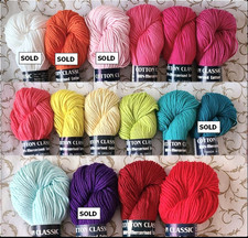 1 Hank  16 Colors Available - Cotton Classic by Tahki Yarns 100 Cotton 
