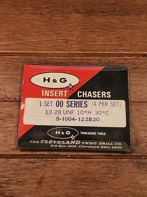 Cleveland 00 Series 12-28  10°H 30°C Insert Thread Chasers 4pc Set