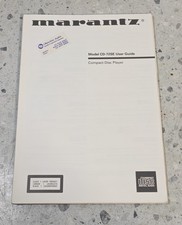 MARANTZ CD-72SE Lettore CD Hi-Fi Vintage Manuale Proprietario ORIGINALE + Etichette FTS