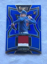2025 Panini Select - Selective Swatches Cade Horton #SS-CH Blue Prizm /49 (RC)