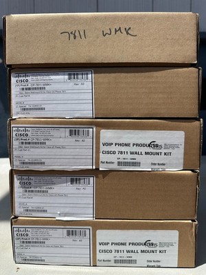 Lot of 5 Cisco CP 7811 WMK Wall Mount Kit   New Open Box