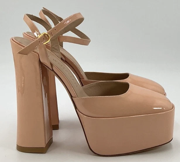 Zapatos de salón Stuart Weitzman Skyhigh 145 rosa con correa al tobillo para mujer talla 9,5 Foto 4 de 4