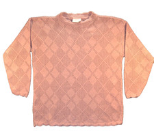 Jaclyn Smith Knit Sweater Pink Vintage 80’s Women's Medium Made in USA