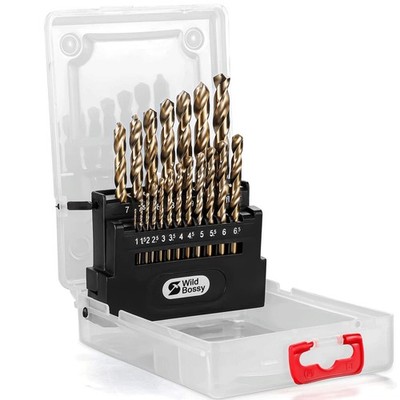 M35 5 Cobalt Metric Drill Bits Set 1mm10mm/19pcs Straight Shank Jobber Drill