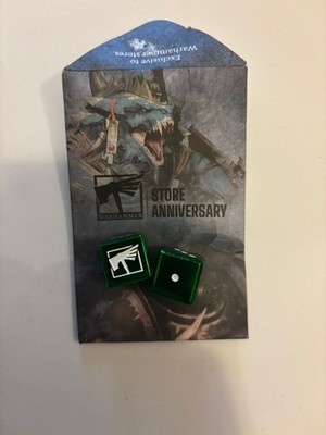 Warhammer 40000 40k Metall Würfel 2 Stück Grün Lagengeburtstag 2026 selten