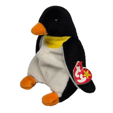 TY BEANIE BABY Penguin Waddle 1995 Stuffed Animal Toy Vintage