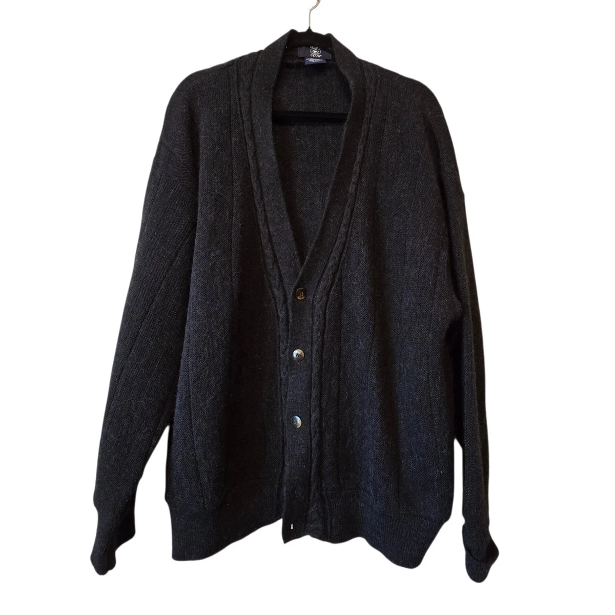 トップス VINTAGE alpaca cardigan black Vintage Alpaca Cardigan In Men's Sweaters for sale | eBay