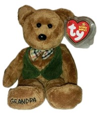 Ty Beanie Baby - PAPA the Grandfather Bear (Internet Exclusive) (8.5 Inch) MWMTs