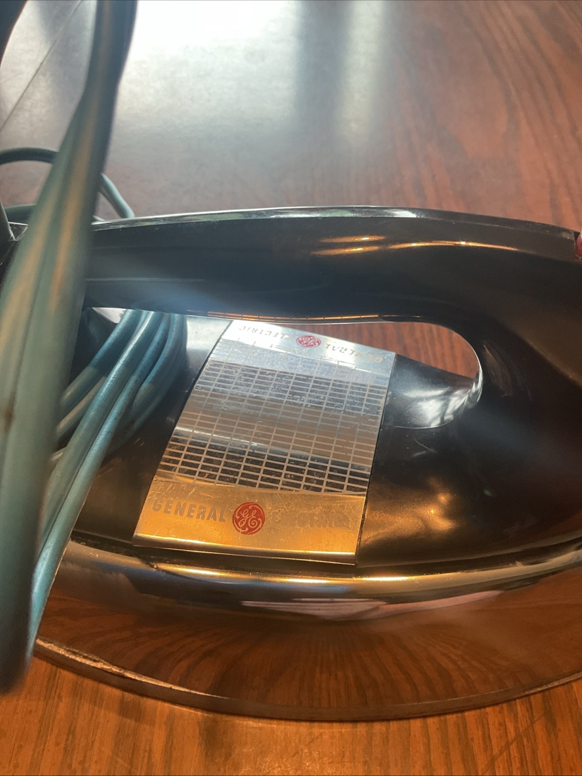 Vintage 1960s GE General Electric Steam & Dry Iron H3F63 Working Made in USA Blu