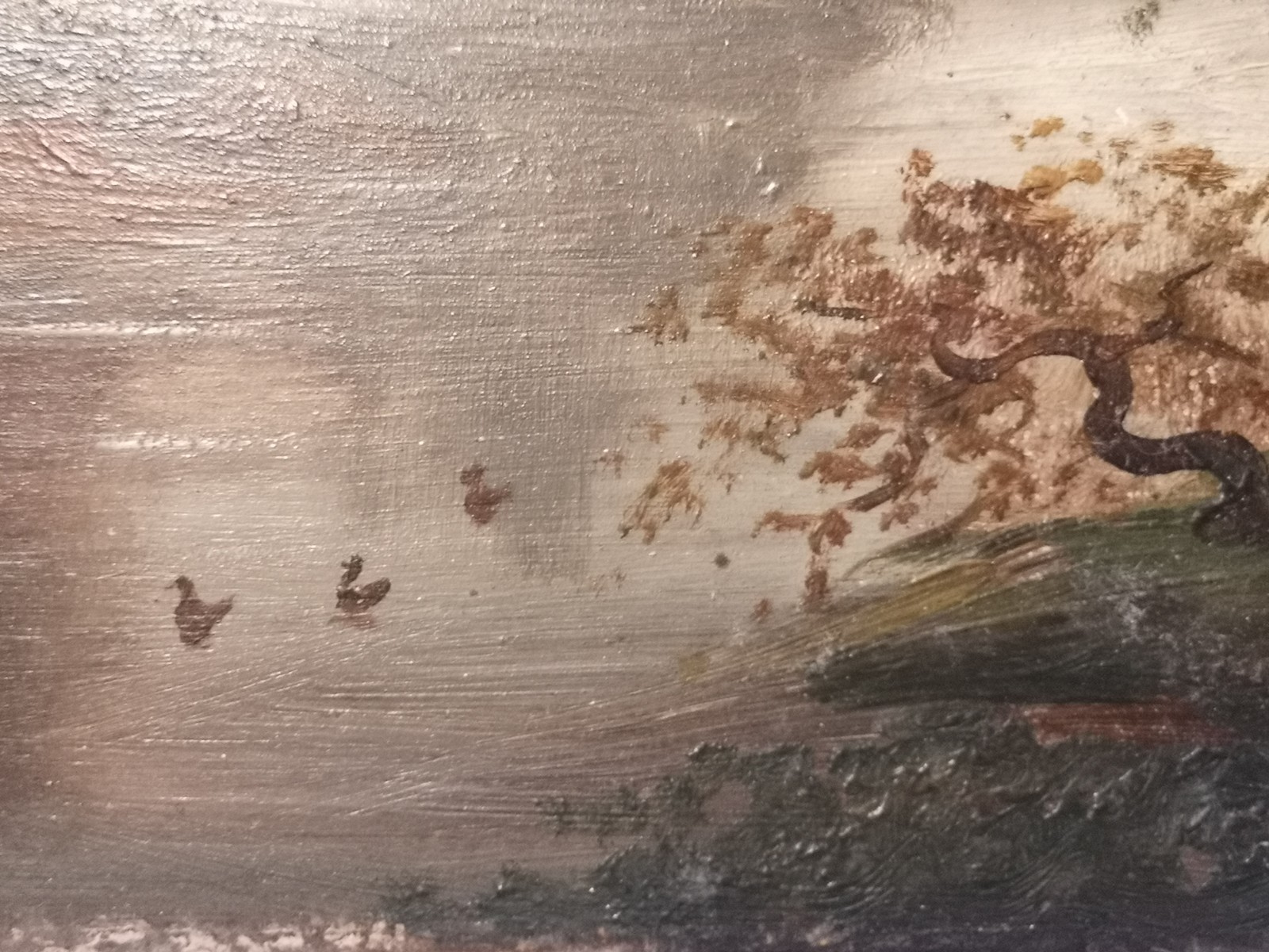 painting on panel (country scene) 