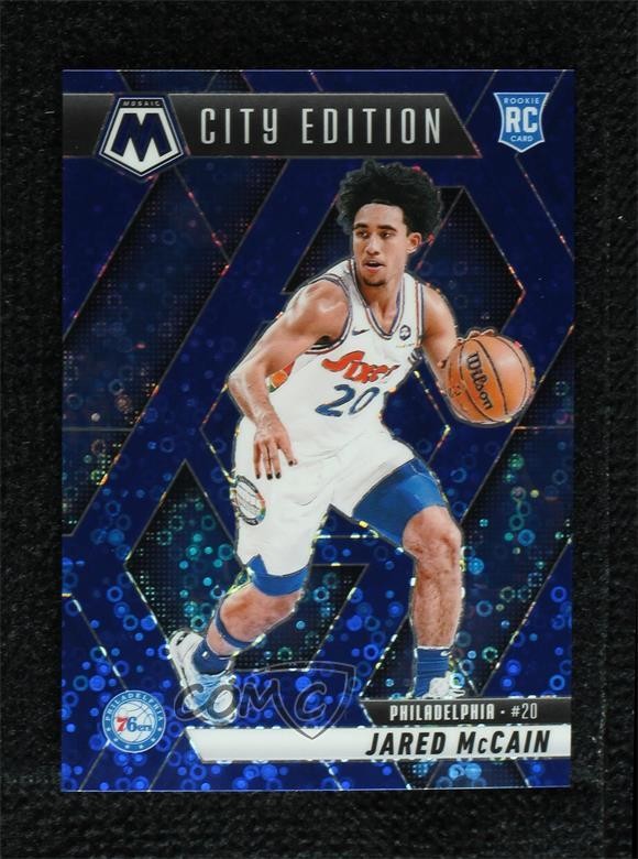 2024 Mosaic City Edition Fast Break Blue Prizm 76/85 Jared McCain Rookie RC v9t