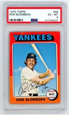 1975 Topps - Ron Blomberg #68 - Yankees PSA 6