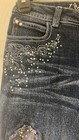 Justice Girls Simply Low Embellished glitter sparkle Bootcut Jeans 8R rhinestone — photo 3