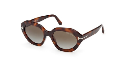 Tom Ford FT1341 MERYL-02 53P Blonde Havana/Gradient Green 53mm Womens Sunglasses