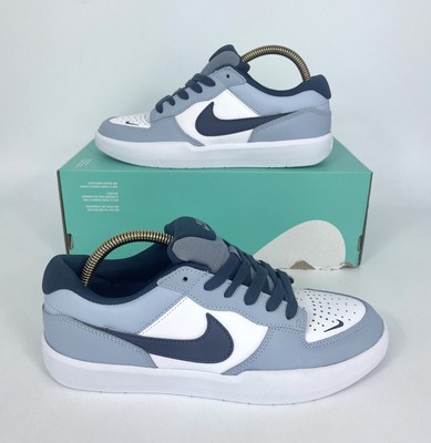 Nike SB Force 58 Premium Skate Shoes Leather Thunder Blue White