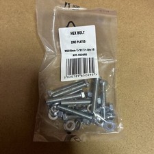 HEX BOLTS With Nuts And Washers 10 In a Pack. M6x40mm 1/4x1 1/2”