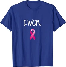 I Won Survivor Breast Cancer Awareness Ribbon Gift Unisex T-Shirt