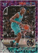 2019-20 Hoops Premium Stock Bismack Biyombo Purple Prizm SP Hornets (B1)