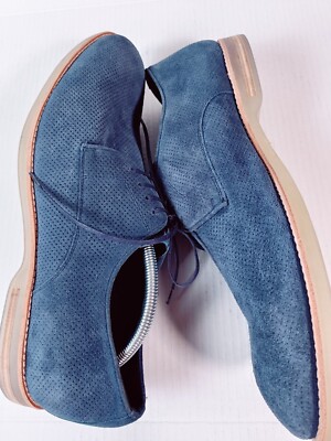 Kenneth Cole Blue and Red Oxfords with Suede Finish Gentle Souls Aronson Suede Lace-Up Oxford | Kenneth Cole main image 4