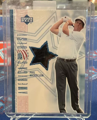 2002 Upper Deck Phil Mickelson America's Best Authentic Tournament Shirt Relic