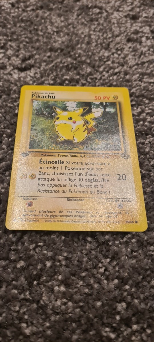 Pikachu 60/64 1st Edition Jungle Set French Pokemon Card