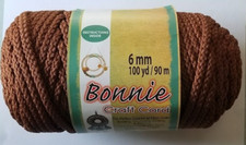 Pepperell Bonnie Macrame Craft Cord 6mm 100yd Almond