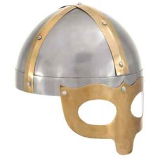 Viking Helmet Antique Replica LARP Silver Steel vidaXL