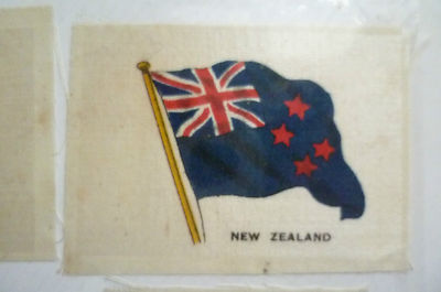 B.D.V. Zigaretten Seidenfahne - Neuseeland (7x4,5 cm)